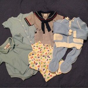 Vintage Baby Outfits, 0-6 months